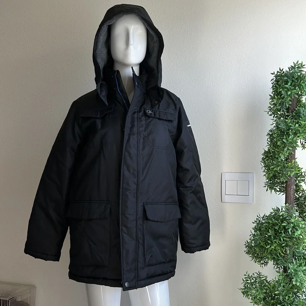 CALVIN KLEIN JEANS JACKET COAT SIZE L 14/16 MSRP $120.00 NWT